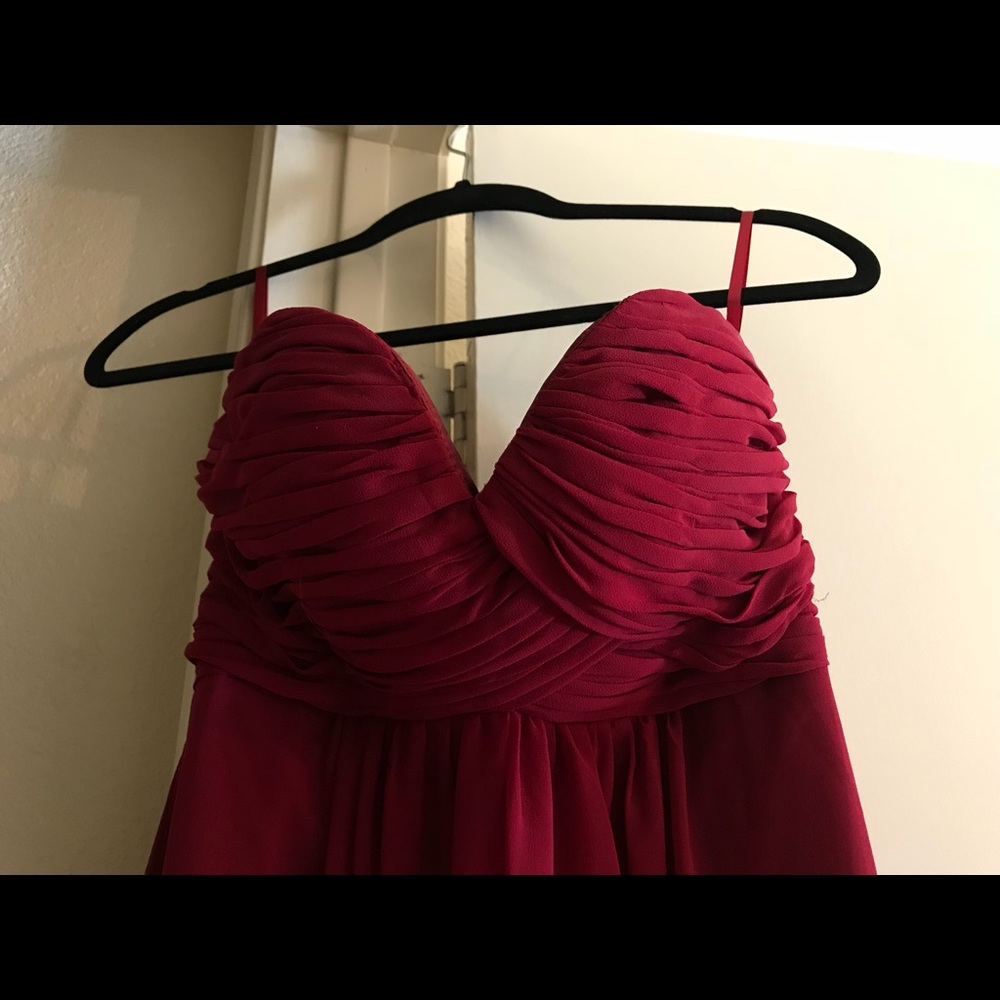 Maroon long dress